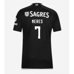 Benfica David Neres #7 Replica Away Stadium Shirt 2023-24 Short Sleeve